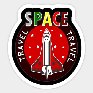 space travel Sticker